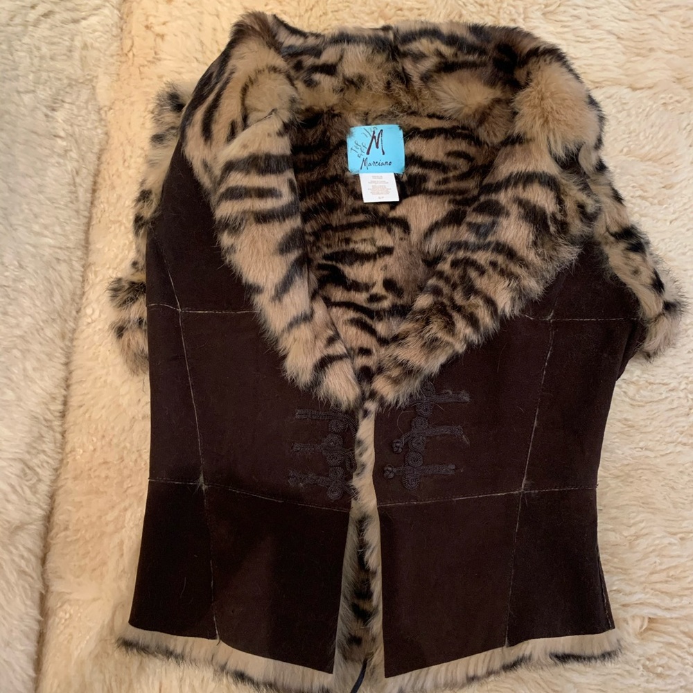 Marciano Fur Vest. Size Small